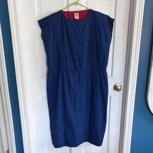 Vintage Navy Midi Dress